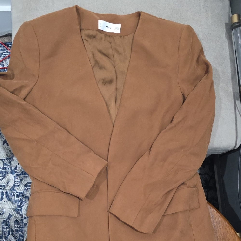 Mango Tan Women's Blazer